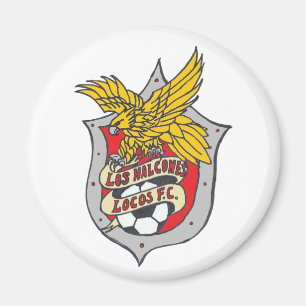 Los Halcones Locos FC - Kühlschrankmagnet rund Magnet