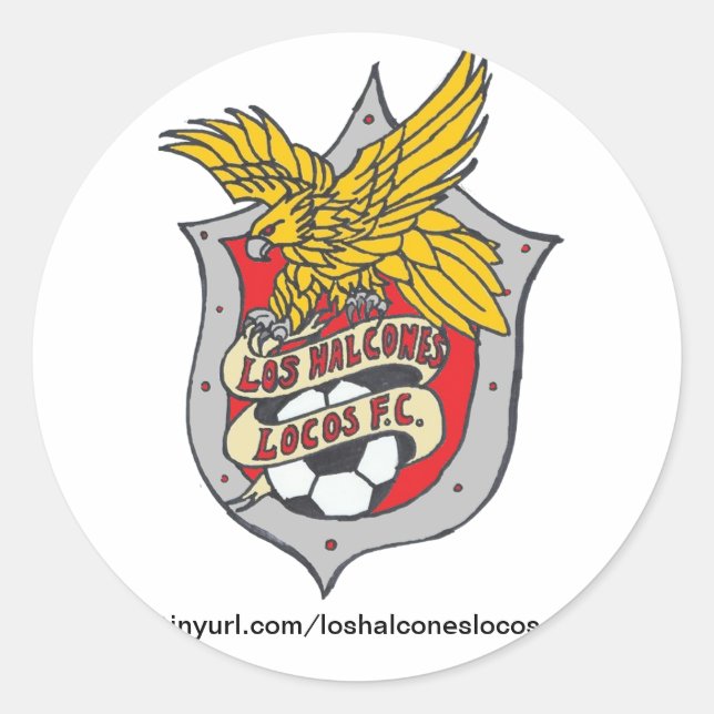 Los Halcones Locos FC Stickers - Round (Vorderseite)