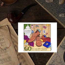 Los! Inspirationspostkarte Postkarte