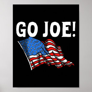 Los Joe! Vintage Joe Biden 2020 Amerikanische Flag Poster