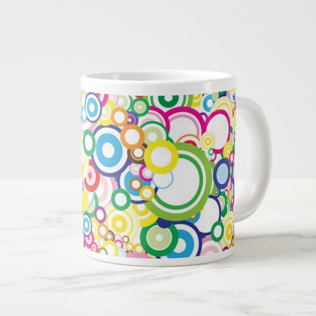 Los klare Kreise Jumbo-Tasse (Vorderseite Rechts)