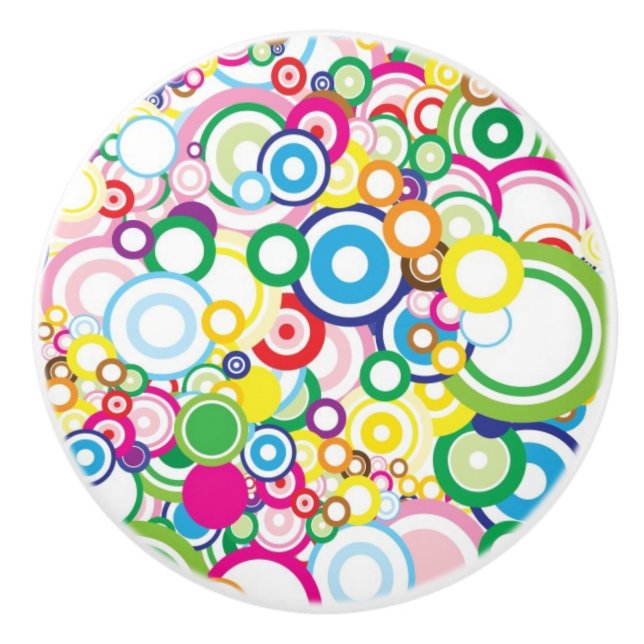 Los klare Kreise Keramikknauf (Vorderseite)