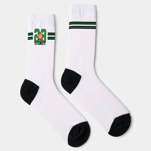 Los Lions! Personalisiertes Kindersportteam Socken (Rechts)