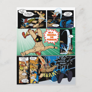 Los Luchadores Mysteriosos Postkarte