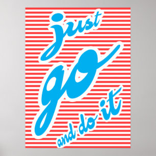 Los, mach's, typografisches Poster