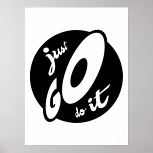 Los, mach's, typografisches Poster