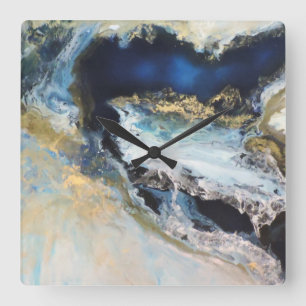 Los Mares Quadratische Wanduhr