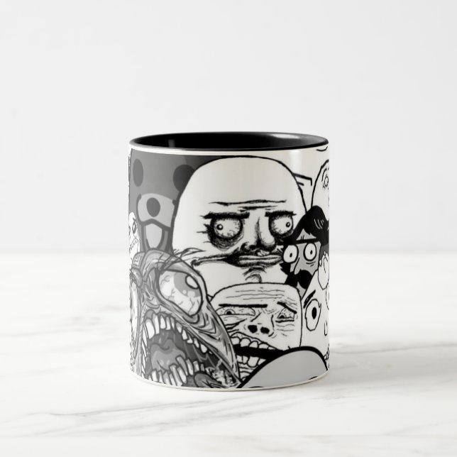 Los Memes Zweifarbige Tasse (Mittel)