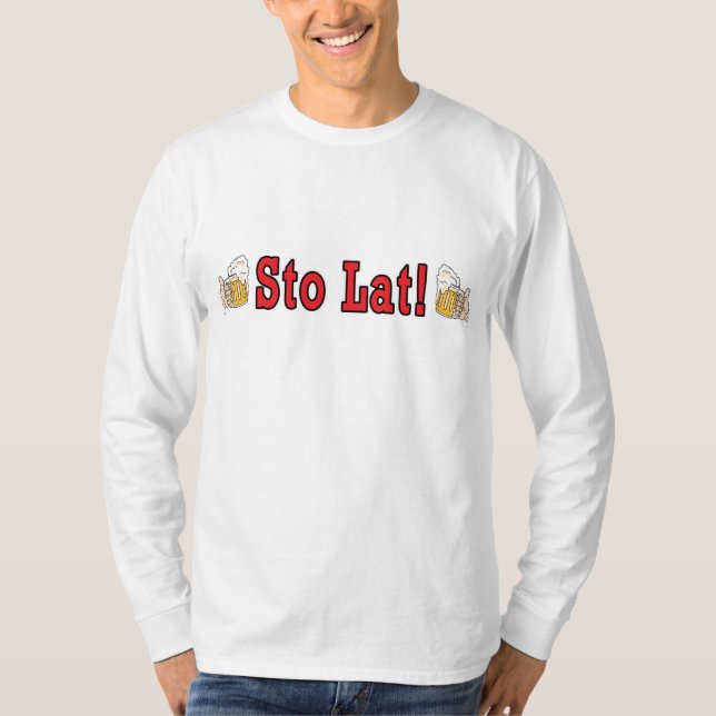 Los! mit Bier-Tasse T-Shirt (Vorderseite)