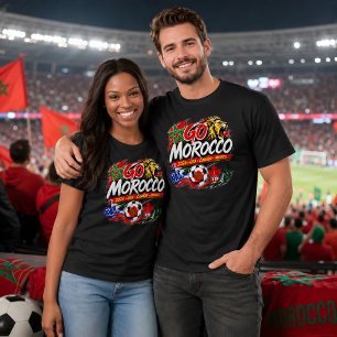 Los Moroccans Fußball Löwen Fans T-Shirt