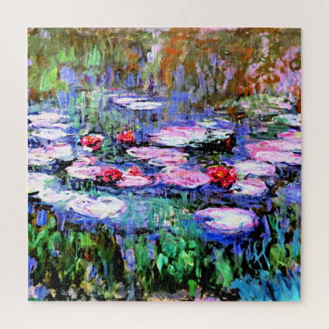 Los Nenufares (Seerosen) von Claude Monet, Puzzle (Vertikal)