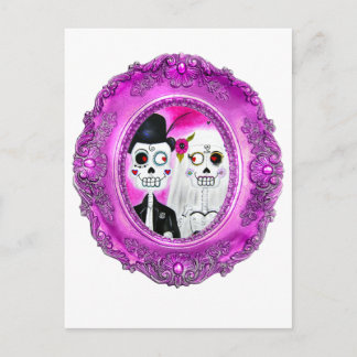 Los Novios Calaca Postkarte