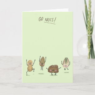 Los, Nuts! Greetings Card Karte