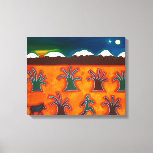 Los Olivos en el Invierno 2010 Leinwanddruck