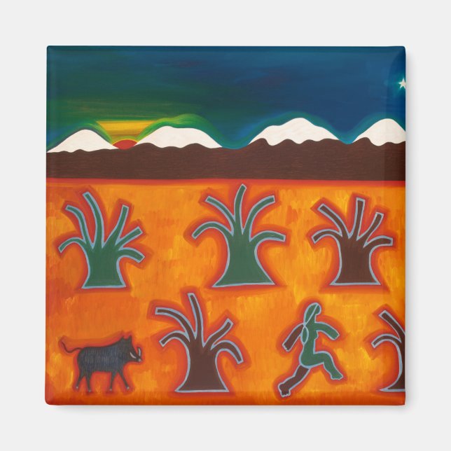 Los Olivos en el Invierno 2010 Magnet (Vorne)