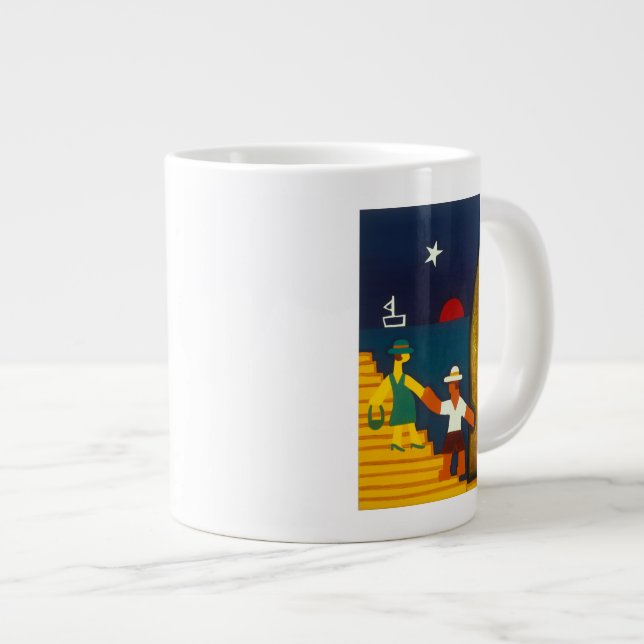 Los Papás de Olivia 2005 Jumbo-Tasse (Vorderseite Rechts)