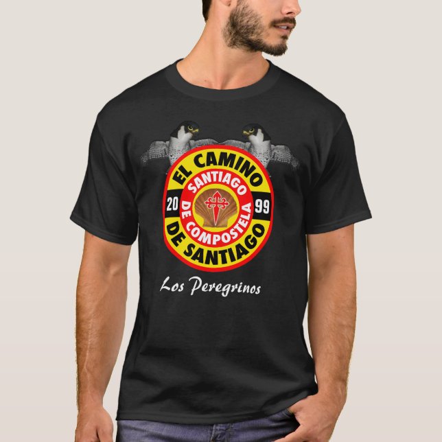 Los Peregrinos Del Camino De Santiago T-Shirt (Vorderseite)