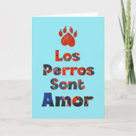 Los Perros Son Amor - Tarjeta de condolencias Karte