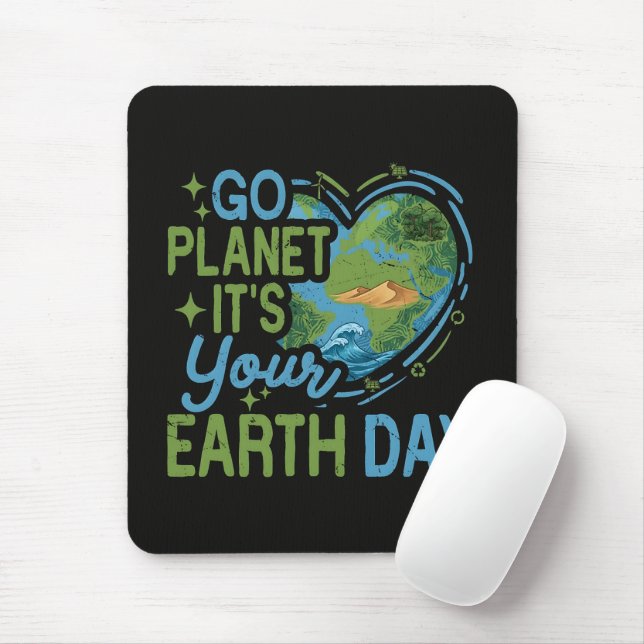 Los Planet Dein Tag der Erde Mousepad (Mit Mouse)