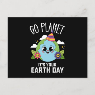 Los Planet, es ist Ihr Earth Day Lustiger Geburtst Postkarte