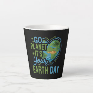 Los Planet, es ist Ihr Tag der Erde Milchtasse