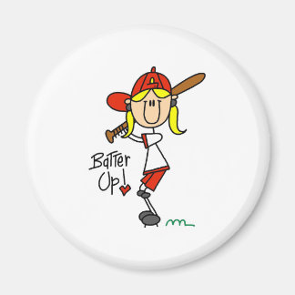 Los! Softball Strichmännchen Magnet