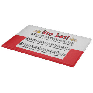 Los! Song mit Bierbraun-Tasse Schneidebrett