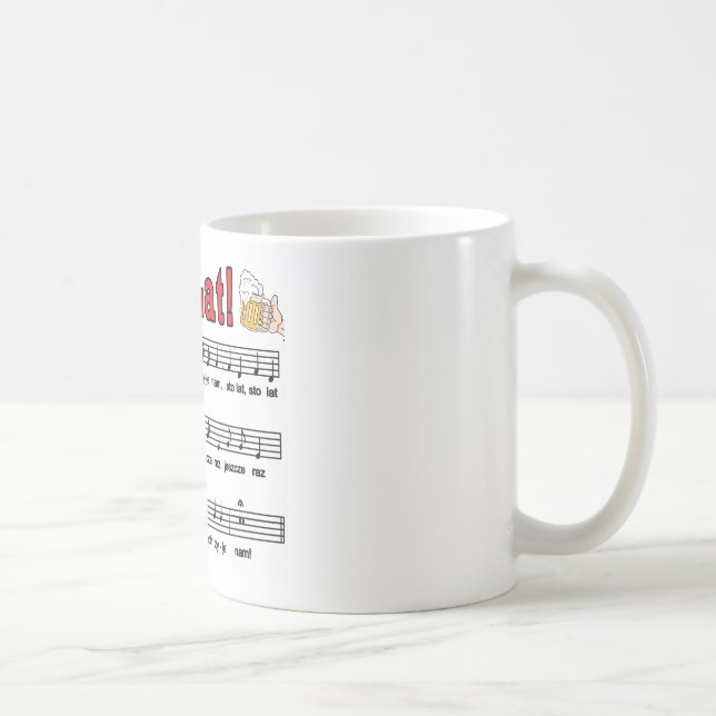 Los! Song mit Bierbraun-Tasse Tasse (Rechts)