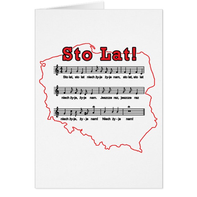 Los! Song Polnischer Karte (Vorne)