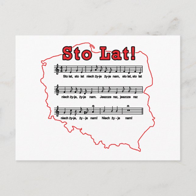 Los! Song Polnischer Karte (Vorderseite)