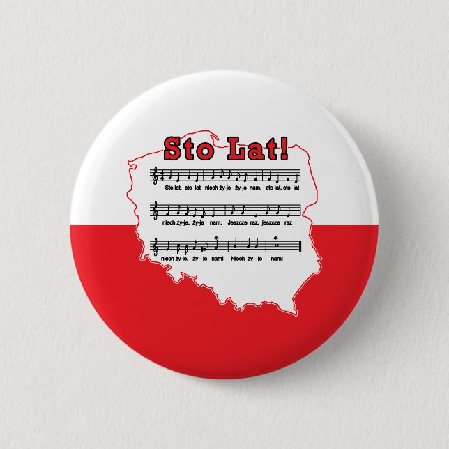 Los! Song Polnischer Karte Button (Vorderseite)