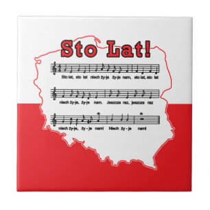 Los! Song Polnischer Karte Fliese