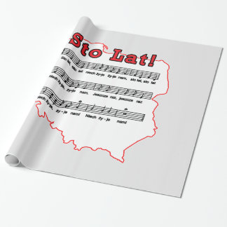 Los! Song Polnischer Karte Geschenkpapier