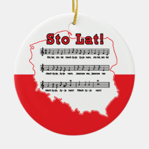 Los! Song Polnischer Karte Keramik Ornament