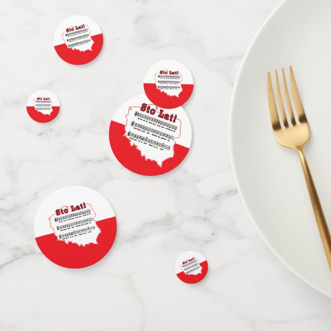 Los! Song Polnischer Karte Konfetti (Gruppe)