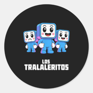 Los Tralaleritos - Lustige italienische Gehirnverr Runder Aufkleber