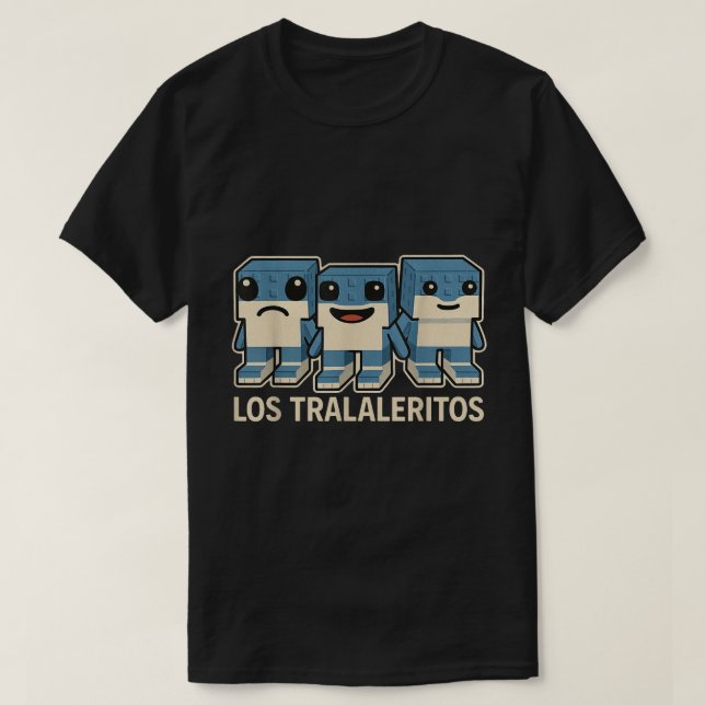 Los Traleritos Italian Brainrot Funny Meme T-Shirt (Design vorne)