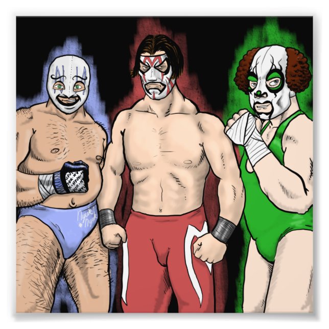 Los Tres Chiflados De La Furia Fotodruck (Vorne)