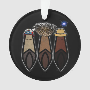 Los Tres Reyes Magos Boricua Ornament