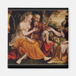 Los und seine Töchter, c.1565 Magnet