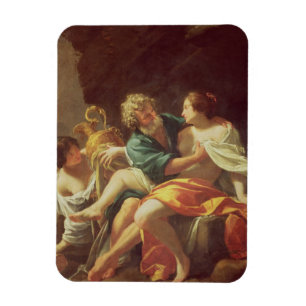 Los und seine Töchter, c.1630 (Öl auf Leinwand) Magnet