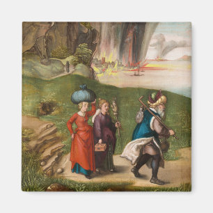 Los und seine Töchter durch Albrecht Durer Magnet