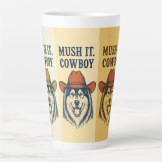 "Los zieh, Cowboy", Alaskan Malamute Milchtasse