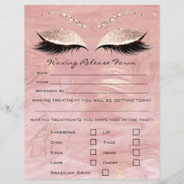 Löschen der Depilations-Haftung Freistellungsformu Flyer