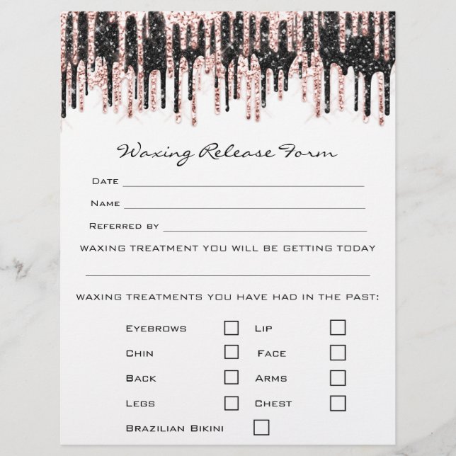 Löschen der Depilations-Haftung Freistellungsformu Flyer (Vorne)