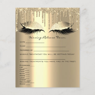 Löschen der Depilations-Haftung Freistellungsformu Flyer