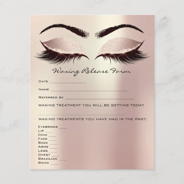 Löschen der Depilations-Haftung Freistellungsformu Flyer (Vorne)