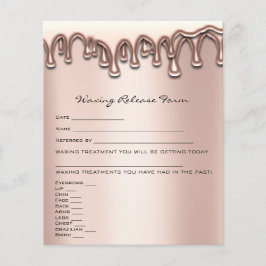 Löschen der Depilations-Haftung Freistellungsformu Flyer