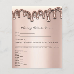 Löschen der Depilations-Haftung Freistellungsformu Flyer