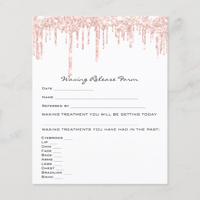 Löschen der Depilationshaftung - weiße Freigabe Flyer (Vorne)